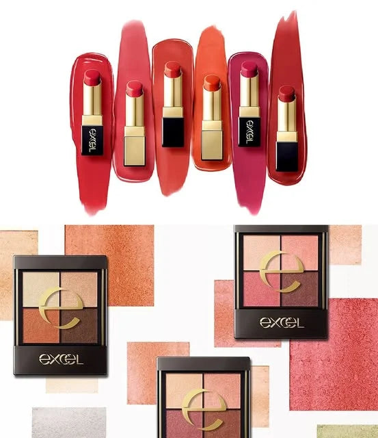Excel lipsticks and eye shadow palettes