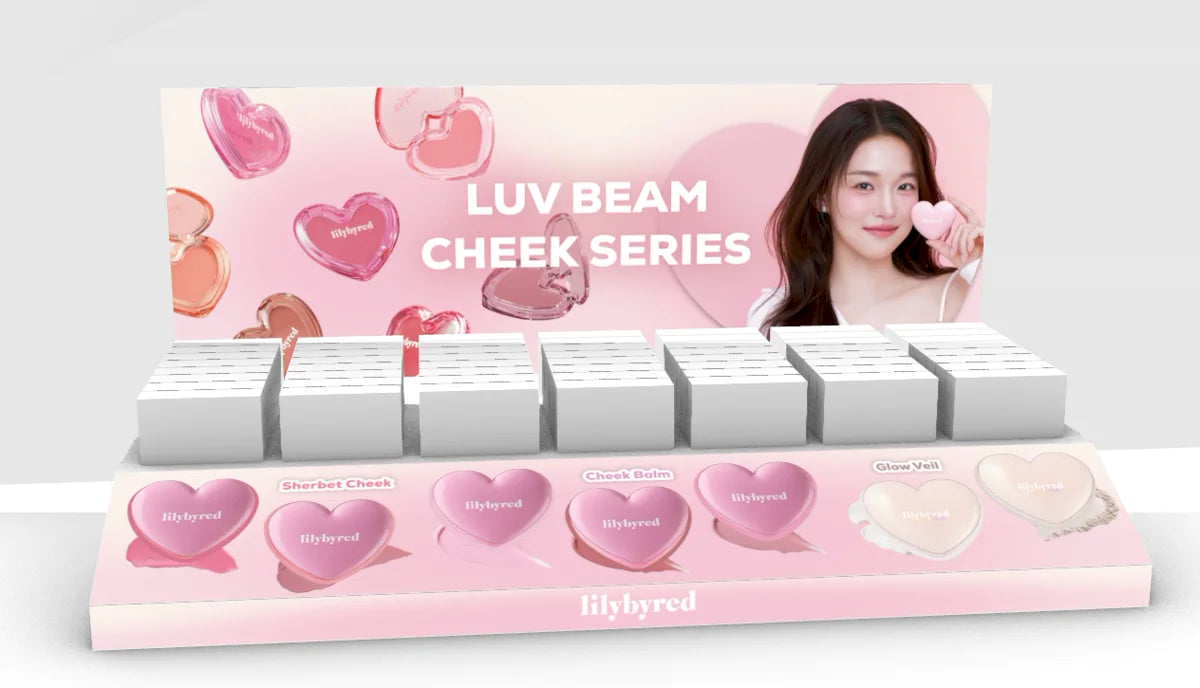 Lilybyred Luv Beam Cheek Series retail display design